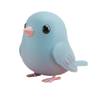 Q Bird Toy Vinyl Car Decal Sticker – Waterproof & UV-Resistant 8"