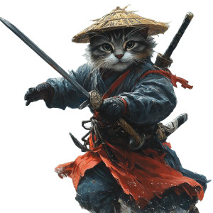 Knight Cat At Sea Vinyl Car Decal Sticker – Waterproof & UV-Resistant 8"