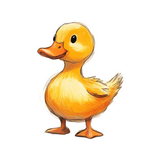 Small Duck Scene Vinyl Car Decal Sticker – Waterproof & UV-Resistant 8"