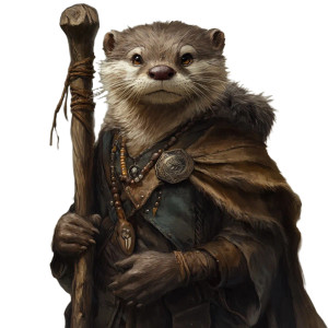 Otter Mystic Portrait Vinyl Car Decal Sticker – Waterproof & UV-Resistant 8"