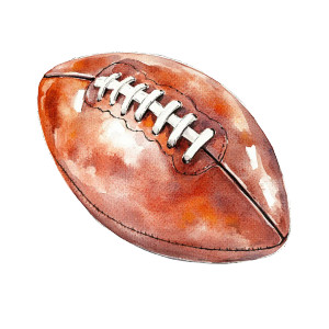 Watercolour Football Vinyl Car Decal Sticker – Waterproof & UV-Resistant 8" Watercolour Football Vinyl Car Decal Sticker – Waterproof & UV-Resistant 8"
