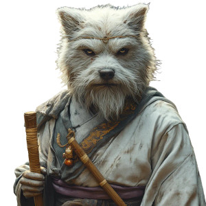 Gakuganji Dog Sage Vinyl Car Decal Sticker – Waterproof & UV-Resistant 8"