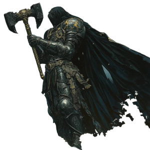 Dark Rose Knight Vinyl Car Decal Sticker – Waterproof & UV-Resistant 8"