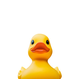 Yellow Rubber Duck V23 Vinyl Car Decal Sticker – Waterproof & UV-Resistant 8"
