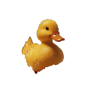 Yell Duck Vinyl Car Decal Sticker – Waterproof & UV-Resistant 8"