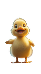 Cute Duck Student Vinyl Car Decal Sticker – Waterproof & UV-Resistant 8"