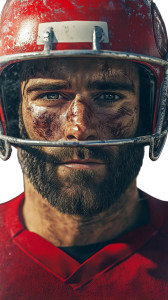 Soccer Player Portrait Vinyl Car Decal Sticker – Waterproof & UV-Resistant 8"