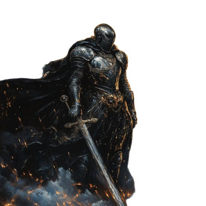 Grey Knight Vinyl Car Decal Sticker – Waterproof & UV-Resistant 8"