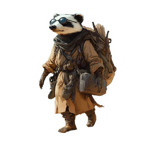 Nerdy Badger Pilgrim Vinyl Car Decal Sticker – Waterproof & UV-Resistant 8"