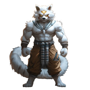 Muscular Red Panda Warrior Vinyl Car Decal Sticker – Waterproof & UV-Resistant 8"