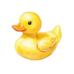 Yellow Rubber Ducky V5 Vinyl Car Decal Sticker – Waterproof & UV-Resistant 8"