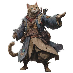 Khajiit Sorcerer Vinyl Car Decal Sticker – Waterproof & UV-Resistant 8"