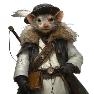 Ratfolk Adventurer Vinyl Car Decal Sticker – Waterproof & UV-Resistant 8"