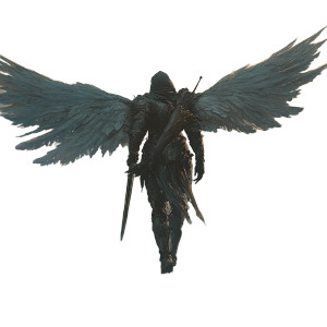 Winged Warrior V4 Vinyl Car Decal Sticker – Waterproof & UV-Resistant 8"