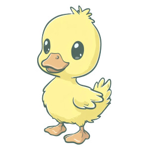 Cute Duck Sticker V2 Vinyl Car Decal Sticker – Waterproof & UV-Resistant 8" Cute Duck Sticker V2 Vinyl Car Decal Sticker – Waterproof & UV-Resistant 8"
