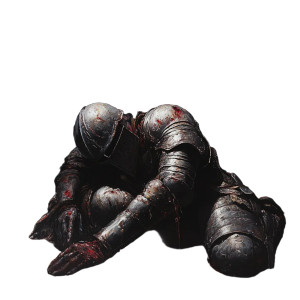 Dying Knight V2 Vinyl Car Decal Sticker – Waterproof & UV-Resistant 8"