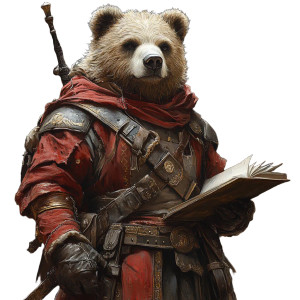 Blind Bearkin Duelist Vinyl Car Decal Sticker – Waterproof & UV-Resistant 8"