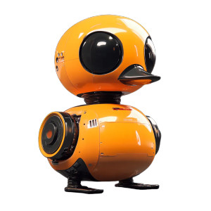 Duck Bot Icon Vinyl Car Decal Sticker – Waterproof & UV-Resistant 8"