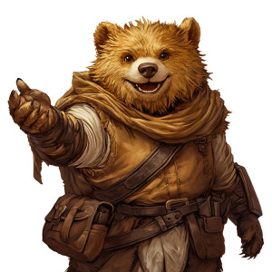 Friendly Cartoon Bugbear Vinyl Car Decal Sticker – Waterproof & UV-Resistant 8"