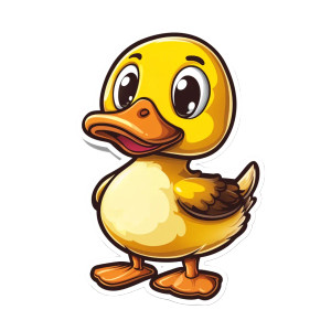 Duck Sticker Vinyl Car Decal Sticker – Waterproof & UV-Resistant 8" Duck Sticker Vinyl Car Decal Sticker – Waterproof & UV-Resistant 8"