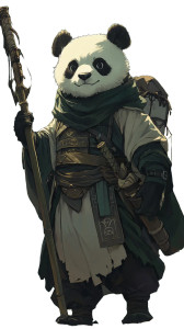 Monk Panda Warrior Vinyl Car Decal Sticker – Waterproof & UV-Resistant 8"