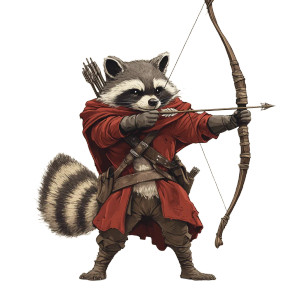 Raccoon Archer Vinyl Car Decal Sticker – Waterproof & UV-Resistant 8" Raccoon Archer Vinyl Car Decal Sticker – Waterproof & UV-Resistant 8"