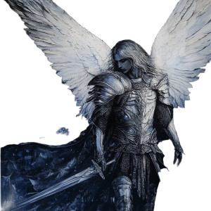 Archangel In Darkness Vinyl Car Decal Sticker – Waterproof & UV-Resistant 8" Archangel In Darkness Vinyl Car Decal Sticker – Waterproof & UV-Resistant 8"
