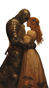 Knight And Princess V3 Vinyl Car Decal Sticker – Waterproof & UV-Resistant 8"