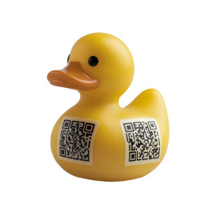 Duck Toy Qr Vinyl Car Decal Sticker – Waterproof & UV-Resistant 8"