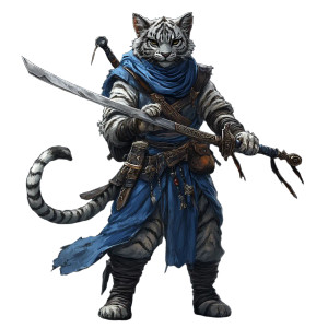 Tabaxi Rogue V2 Vinyl Car Decal Sticker – Waterproof & UV-Resistant 8"