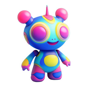 3D Mascot Design Vinyl Car Decal Sticker – Waterproof & UV-Resistant 8"