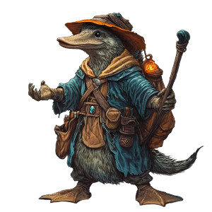 Platypus Battlemage Vinyl Car Decal Sticker – Waterproof & UV-Resistant 8" Platypus Battlemage Vinyl Car Decal Sticker – Waterproof & UV-Resistant 8"