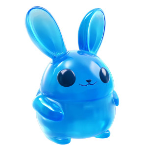 Blue Jelly Rabbit Vinyl Car Decal Sticker – Waterproof & UV-Resistant 8"