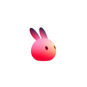 Rabbit Lamp Vinyl Car Decal Sticker – Waterproof & UV-Resistant 8"