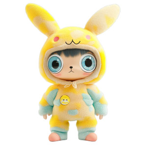 Kawaii Pikachu Plush Vinyl Car Decal Sticker – Waterproof & UV-Resistant 8"