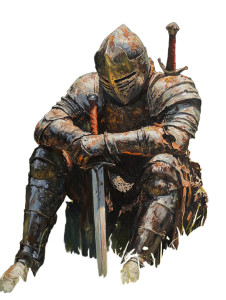 Knight In Repose Vinyl Car Decal Sticker – Waterproof & UV-Resistant 8" Knight In Repose Vinyl Car Decal Sticker – Waterproof & UV-Resistant 8"