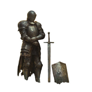 Solitary Knight Vinyl Car Decal Sticker – Waterproof & UV-Resistant 8"