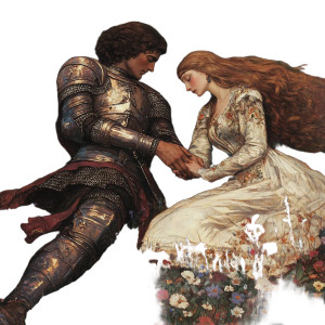 Knight And Lady V3 Vinyl Car Decal Sticker – Waterproof & UV-Resistant 8"