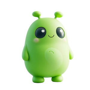 Green Playful Mascot Vinyl Car Decal Sticker – Waterproof & UV-Resistant 8" Green Playful Mascot Vinyl Car Decal Sticker – Waterproof & UV-Resistant 8"