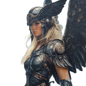 Valkyrie Vinyl Car Decal Sticker – Waterproof & UV-Resistant 8"