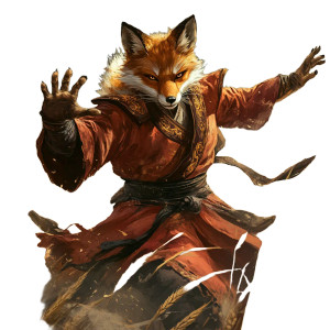 Fox Monk Fight Vinyl Car Decal Sticker – Waterproof & UV-Resistant 8" Fox Monk Fight Vinyl Car Decal Sticker – Waterproof & UV-Resistant 8"