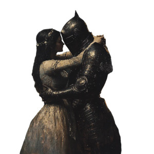 Dancing Knight Damsel Vinyl Car Decal Sticker – Waterproof & UV-Resistant 8"