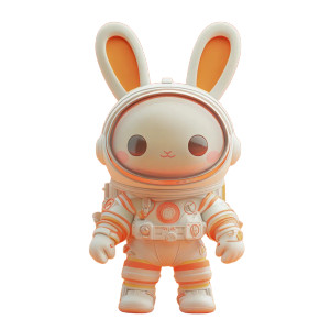 Space Bunny Vinyl Car Decal Sticker – Waterproof & UV-Resistant 8" Space Bunny Vinyl Car Decal Sticker – Waterproof & UV-Resistant 8"
