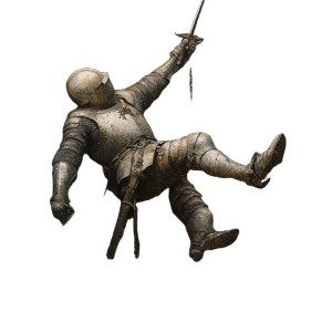 Falling Knight Vinyl Car Decal Sticker – Waterproof & UV-Resistant 8"