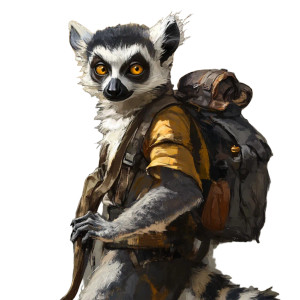 Rogue Lemur Vinyl Car Decal Sticker – Waterproof & UV-Resistant 8"