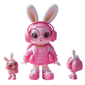 Stylish Pink Rabbit Vinyl Car Decal Sticker – Waterproof & UV-Resistant 8" Stylish Pink Rabbit Vinyl Car Decal Sticker – Waterproof & UV-Resistant 8"