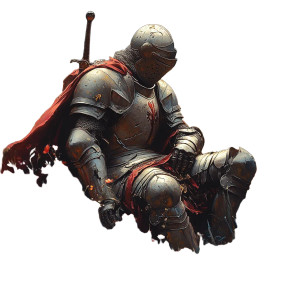 Resting Knight V10 Vinyl Car Decal Sticker – Waterproof & UV-Resistant 8"