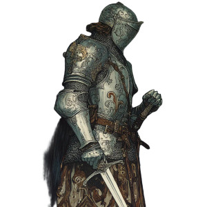 Silver Armoured Knight Vinyl Car Decal Sticker – Waterproof & UV-Resistant 8"