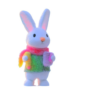 Snow Rabbit Mother Vinyl Car Decal Sticker – Waterproof & UV-Resistant 8"