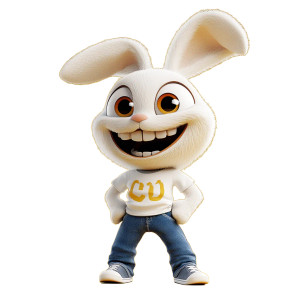 Joyful Rabbid Rabbit Vinyl Car Decal Sticker – Waterproof & UV-Resistant 8" Joyful Rabbid Rabbit Vinyl Car Decal Sticker – Waterproof & UV-Resistant 8"